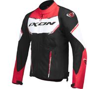 Ixon Striker Air Motorcycle Textile Jacket, black-white-red, size M for Men
