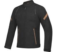 Ixon Striker Retro Waterproof Motorcycle Textile Jacket, black/brown, size 4XL
