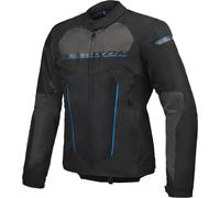 Ixon T-Rex Motorcycle Textile Jacket, black/grey/blue, size 3XL