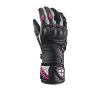 Ixon Thund Ladies Motorcycle Gloves, black-white-pink, size 2XL for Women
