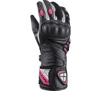 Ixon Thund Ladies Motorcycle Gloves, black/white/pink, size XS