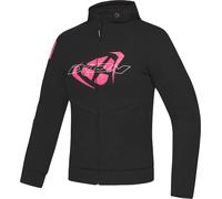 Ixon Touchdown black/pink Ladies Motorcycle Textile Jacket, black/hotpink, size S
