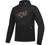 Ixon Touchdown Motorcycle Textile Jacket, black-red, size XS for Men
