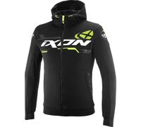 Ixon Touchdown Ultra Motorcycle Textile Jacket, black-white-yellow, size 3XL for Men