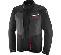 Ixon Tyr Motorcycle Textile Parka, black-grey-red, size 4XL for Men