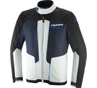 Ixon Tyr Motorcycle Textile Parka, black-white-blue, size 3XL for Men