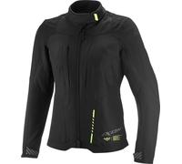 Ixon Tyr waterproof Ladies Motorcycle Textile Parka, black-yellow, size XS for Women