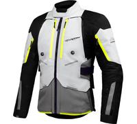 Ixon Vidar Motorcycle Textile Jacket, black-grey-yellow, size 3XL for Men