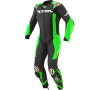 Ixon Vortex 3 1-Piece Motorcycle Leather Suit, black-green, size 4XL for Men
