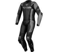 Ixon Vortex 3 1-Piece Motorcycle Leather Suit, black/grey, size 3XL