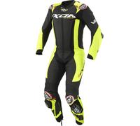 Ixon Vortex 3 1-Piece Motorcycle Leather Suit, black/yellow, size XL