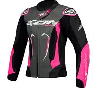 Ixon Vortex 3 Ladies Motorcycle Leather Jacket, black-pink, size XS for Women