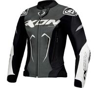 Ixon Vortex 3 Ladies Motorcycle Leather Jacket, black-white, size S for Women