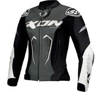 Ixon Vortex 3 Ladies Motorcycle Leather Jacket, black/white, size XL