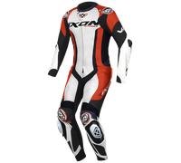 Ixon Vortex 3 1-Piece Motorcycle Leather Suit, black-white-red, size M for Men