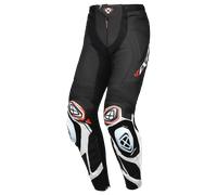 Ixon Vortex 3 Motorcycle Leather Pants, black-white, size XL for Men
