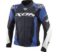 Ixon Vortex 3 Motorcycle Leather Jacket, black/blue/white, size M