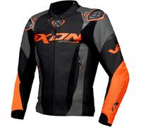 Ixon Vortex 3 Motorcycle Leather Jacket, black/orange, size 3XL