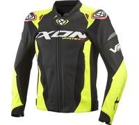 Ixon Vortex 3 Motorcycle Leather Jacket, black-yellow, size M