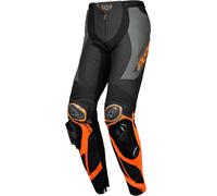 Ixon Vortex 3 Motorcycle Leather Pants, black-orange, size S