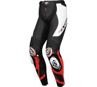 Ixon Vortex 3 Motorcycle Leather Pants, black-white-red, size S for Men