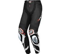 Ixon Vortex 3 Motorcycle Leather Pants, black-white, size S for Men