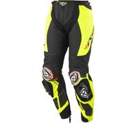 Ixon Vortex 3 Motorcycle Leather Pants, black-yellow, size M for Men