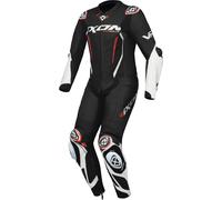 Ixon Vortex 3 Youth 1-Piece Motorcycle Leather Suit, black-white-red, size 14 years