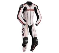 Ixon Zenith One Piece Leather Suit, black-white-red, size 46 for Men