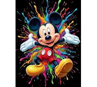 IXPIAOLI 5D Diamond Painting Kits for Adults Beginners,Cartoon Mouse Diamond Art Kits DIY Full Round Drill Diamond Dot Gem Art Kits for Adults,Crafts for Decor 12x16 Inch