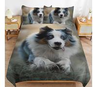 IXPLPPZJ German Shepherd All Season Comfort Lightweight Fabric Smooth Texture Sleep Fit Duvet Cover Sets for Everyone