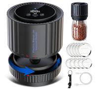 IXROAD Mason Jar Vacuum Sealer Machine with 10 Lids, Suitable for Kitchen Canning Jam Pickle Glass Jars, Food Storage Preserving and Airtight