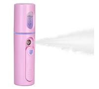 IXROAD Nano Mister Cooling Facial Mist Spray Handheld Humidifier for Hot Weather Skin Care Eyelash Extensions (Pink)