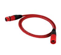 IXRPVJM 1PC 3Pin XLR Cable Male to Female Plastic Connectors OFC Copper Shielded for Mixer Microphone Amplifier 0.3m 1m 2m 3m 5m 10m 15m(D1039-Red,1.5m)