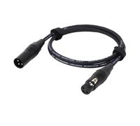 IXRPVJM 1PC 3Pin XLR Cable Male to Female Plastic Connectors OFC Copper Shielded for Mixer Microphone Amplifier 0.3m 1m 2m 3m 5m 10m 15m(D1003-Black,0.5m)
