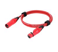 IXRPVJM 1PC 3Pin XLR Cable Male to Female Plastic Connectors OFC Copper Shielded for Mixer Microphone Amplifier 0.3m 1m 2m 3m 5m 10m 15m(D1003-Red,10m)