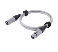 IXRPVJM 1PC 3Pin XLR Cable Male to Female Plastic Connectors OFC Copper Shielded for Mixer Microphone Amplifier 0.3m 1m 2m 3m 5m 10m 15m(D1003B-Gray,3 meter)