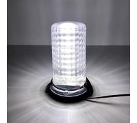 IXRPVJM Car Strobe Light Emergency Car Rotating Traffic Indication Beacon Light 54 LED Yellow Blue Red White Car Flash Warning Light(White)