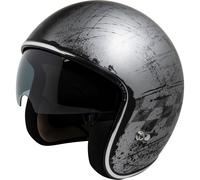 IXS 77 2.5 Jet Helmet, black-silver, size XS for Men