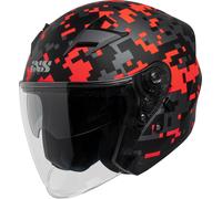 IXS 99 2.0 Jet Helmet, black-red, size 2XL for Men