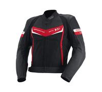 iXS Biker Jacket Rockford Black-Red-White Jacket from Leather And Textile Fabric