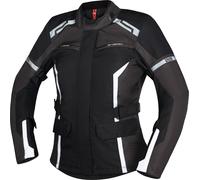 IXS Evans-ST 2.0 Waterproof Ladies Motorcycle Textile Jacket, black-grey-white, size L for Women