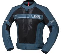 IXS Evo-Air Motorcycle Textile Jacket, black-blue, size L for Men