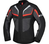 IXS Gerona-Air 1.0 Motorcycle Textile Jacket, black-grey-red, size 9XL for Men