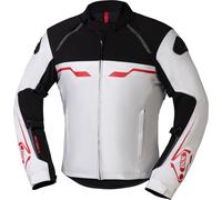 IXS Hexalon-ST waterproof Motorcycle Textile Jacket, black-white-red, size L for Men