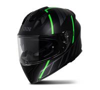iXS iXS217 2.0 Full Face Helmet Matt Black/Green FluoXS Matt Black,Green Fluo