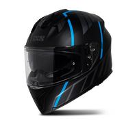iXS iXS217 2.0 Full Face Helmet Matt Black/Light BlueM Matt Black,Light Blue