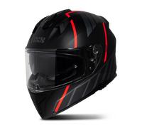 iXS iXS217 2.0 Full Face Helmet Matt Black/RedXXL Matt Black,Red
