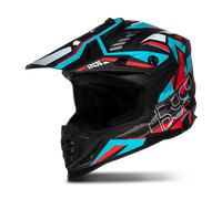 iXS iXS363 2.0 MX Helmet Black Matt/Petrol/RedS Black Matt,Petrol,Red