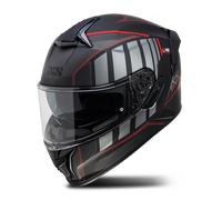 iXS iXS422 FG 2.1 Full Face Helmet Matt Black/RedS Matt Black,Red